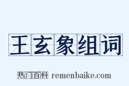 王玄象组词是什么意思的图片